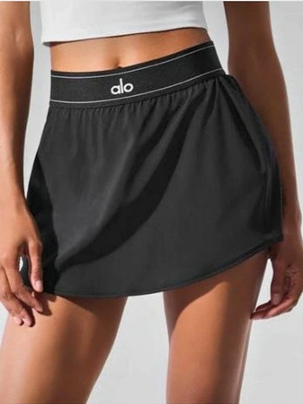 Alo Black Athletic Skort Size Medium NWT